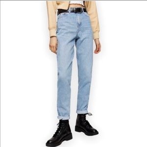 Topshop high waisted Moto mom jeans